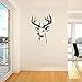 Produktbild Tier Hirsche Kopf Hirsch Trophäe Geweih Ochse Vinyl Wandkunst Aufkleber Zimmer Aufkleber Hirsch Kopf Wandkunst Bild für Zuhause Wohnzimmer 58 x 37 cm