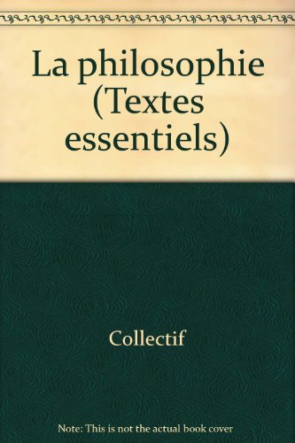 couverture de : La philosophie