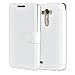 Produktbild Mulbess LG G3 hülle Weiß,Ledertasche für LG G3 Tasche Leder