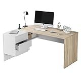Medidas mesa de oficina Buc: 73 cm (alto) x 145 cm (ancho) x 108 cm (fondo)