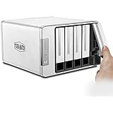 TERRAMASTER D5-300C USB3.0 (5Gbps) Typ-C 5 Bay RAID Gehäuse RAID0/1+Single Modus Externe RAID Festplattenhäuse (Up to 60TB, 2
