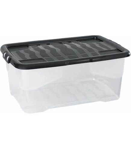 Strata Strata Aufbewahrungsbox 30 Liter, M. Rollen, Transparent, 1