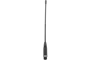 Bewinner 20cm SMA Male Connector Antenna for Walkie Talkie, Flexible Dual-Band Handheld Antenna U/V 20/48 Mhz 144 / 430Mhz with SMA Male Connector