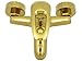 Produktbild Einhebelmischer Badewannen Wannen Armatur Wanneneinlauf Mischbatterie Brause Wannenbatterie Badewannenarmatur Wannenarmatur Wandmontage Wanne Vintage Gold 012-3
