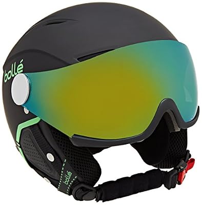 Bollé 31419 Casque de Ski Mixte Adulte, Soft Black/Vert, 59-61 cm