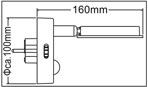 Trango TG2635-018 (Chrom) LED Nachtlicht mit Automatikfunktion direkt 230V mit Bewegungssensor - 2