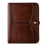 Jaald Dossier Portefeuille Porte-documents Portfolio En Cuir Agenda D'affaires Professionnel A4 Fermeture Éclair organiseur Compatible avec Ipad Pro 33 cm