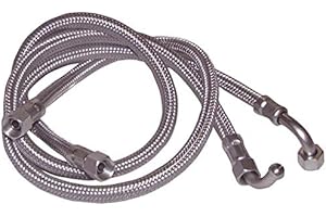 DIFF Flessibile gasolio - F3/8" x F3/8" a gomito 90° (2 pezzi)