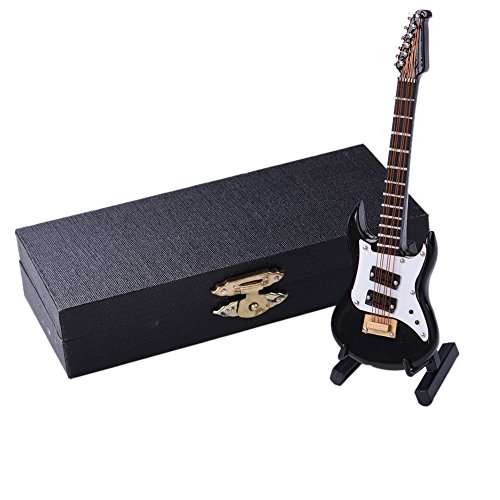 hjuns - Juego de mini modelo instrumentos musicales colección decorativa adornos, Electric Guitar