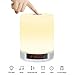 Produktbild OOLIFENG Nacht Wecker Bluetooth-Lautsprecher, Farbverläufe, berührt, LED-Nachttischlampe