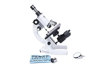 Gemkolabwell Student Compound Biological Microscope with 5 Prepared Microscope Slides Mag: 100x to 675x