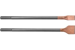 GRÖNE SDS Max Scalpello Piatto - Alta Affilatura - Durevole - Ampia Applicazione - Applicazione Universale - Compatibile con Martelli Perforatori SDS Plus - 280x25 mm