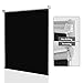 Produktbild HOMEDEMO Rollos für Fenster Verdunkelungsrollo Klemmfix Ohne Bohren 45 x 170 cm(BxH) Lichtundurchlässig Seitenzugrollo Thermorollo Schwarz