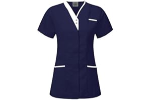 Skywear T25 Healthcare Woman Spa Salon Beautician Cross Neck Tunic Nail Massage Therapist Shirts Top