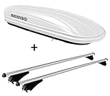 Sicherheit - Dachbox: TÜV geprüft durch TÜV SÜD mit der Zertifikatsnummer Z1A 14 07 14027 028 Dank einer hohen Tragkraft der Box und dem Sicherheitsverriegelungssystem mit Zentralverriegelung können auch größere Mengen Gepäck sicher verladen werden. (auf entsprechende Traglast des Daches achten). Eine Frontsicherung bietet Schutz gegen unbeabsichtigtes Öffnen.