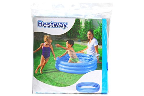 BESTWAY Planschbecken 3 Ring blau Kinder Baby Pool 122×25 cm - 5