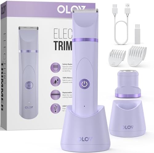 Rasoio intimo da donna, per ascelle, braccia, corpo, viso, da donna, per uso intimo e umido, ricaricabile con USB