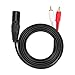 Produktbild Dilwe XLR-Patchkabel, 1,5-Meter-Mikrofon Professional 3Pin Single 1 XLR-Stecker auf 2 RCA-Stecker-Patchkabel