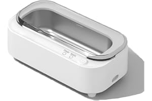 BESTYKS Ultrasonic Cleaner, 48000Hz Ultrasonic Jewellry Cleaner Glasses Cleaner 350ML Clean Pod Gifts for Women Cleaning Set with Watch Stand for Ring, Silver, Retainer, Eyeglass, Watches, Coins