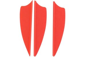 ZSHJG 50pcs Pfeilfedern 1,75 Zoll Kunststoff Pfeil Befiederung Gummifedern Kunststoff Federn für Pfeile Bogenschießen Pfeil Vane für Jagd DIY Pfeile Carbonpfeile