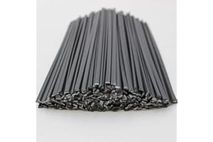 HKBST 40PCS Polypropylene PP Plastic Welding Rods - 250mm Length ，2.5mm Width x 5mm Height (Black)