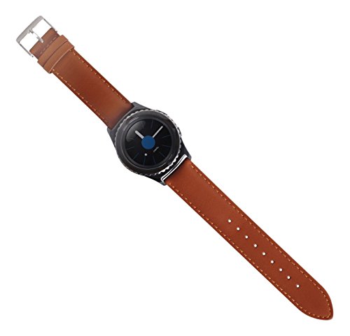 Preisvergleich Produktbild OKCS Samsung Gear S2 Classic Uhrband aus echt Leder braun
