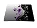 Produktbild Luxburg® Design Mousepad Mausunterlage Mauspad, Motiv: Blumentornament lila/weiß