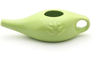 Macabolo 250 ml ceramica Neti Pot pulizia nasale confortevole spout pot trattamento naturale per seno e congestione