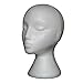 JaneDream Styrofoam Foam Mannequin Female Head Model Dummy Wig Glasses Hat Display Stand (Without Base)