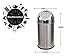 King International Stainless Steel 20 L Dustbin(Lifetime Warranty*MADE IN INDIA) RS.1294.00