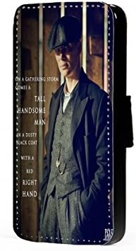 Peaky Blinders On A Gathering Storm Comes A Tall Handsome Man Premium Flip PU Faux Leather Case (Samsung Galaxy S6 Edge)