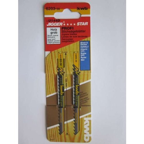 KWB Stichsägeblätter, Holzbearbeitung, Universalschaft, 6203-30