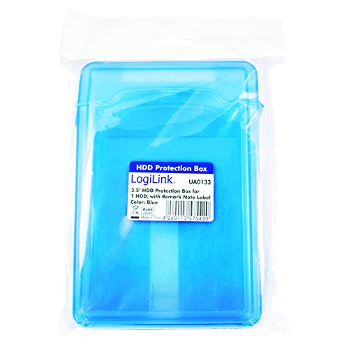 LogiLink UA0133 Festplatte Schutzhülle für 1x 8,9 cm (3,5 Zoll) HDD, blau - 3