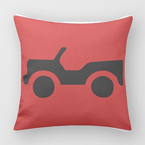 ???Cool Jeep Sign Vector Vehicle Design??? Sofa Throw Cover Printed Pillow Cases