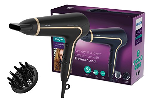 Philips ThermoProtect Haartrockner HP8232/20, 2200 Watt, schwarz
