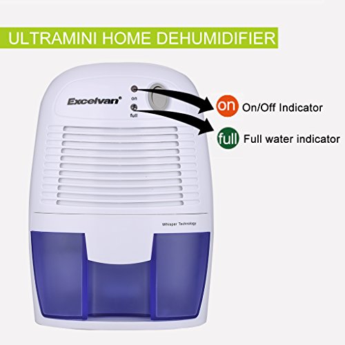 Mini Luftentfeuchter Raumentfeuchter Entfeuchter Luftentfeuchtungsgeräte Feuchtigkeitsabsorber mit 500ml Wassertank Tragbarer Lufttrockner gegen Feuchtigkeit Schmutz und Schimmel zu Hause im Schlafzimmer Büro Küche - 6