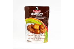BEST OF HUNGARY Whole Peeled Roasted Chestnuts 100g - Natural Gourmet Snack