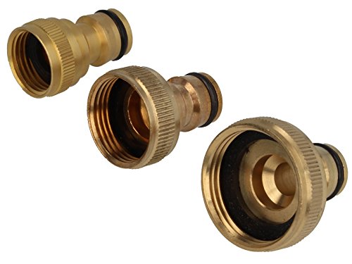 tecuro Hahnanschlussstück mit Steckkupplung und 3/4 Zoll Innengewinde – ms-blank - 2