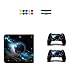 Produktbild Skin for PS4 Slim, Chickwin Design Folie Aufkleber Sticker schützende Haut Schale für Sony Playstation 4 Slim Konsole und 2 Dualshock Controller + 10pc Silikon Thumb Grips + 2pc zufällig Light Bar (Erde)