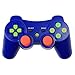 Price comparison product image RQINW PS3 Wireless Bluetooth Game Controller PS3 Controller, USB Charging, Vibration Feedback (Blue)