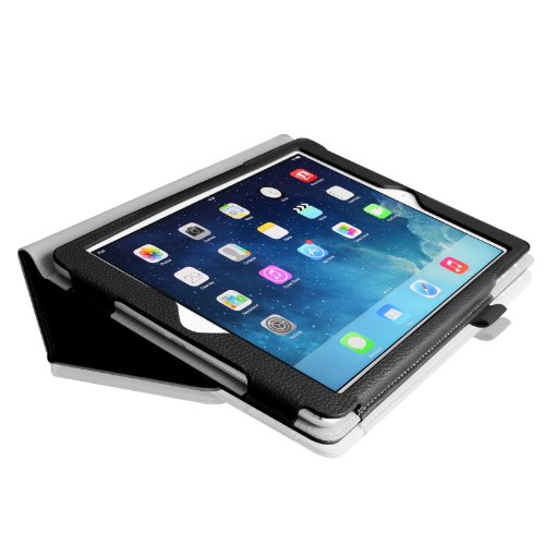 Fintie iPad 9.7 Zoll 2017 / iPad Air Hülle – Folio Slim Fit Kunstleder Schutzhülle Smart Cover Bookstyle Case Etui mit Auto Schlaf / Wach Funktion für Apple All-Neu iPad 9.7 Zoll 2017 / iPad Air (2013 Modell), Schwarz - 4