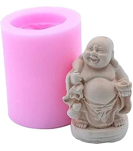 Silikonform 3D Buddha – Für Kerzen, Seife, Gips, DIY Basteln