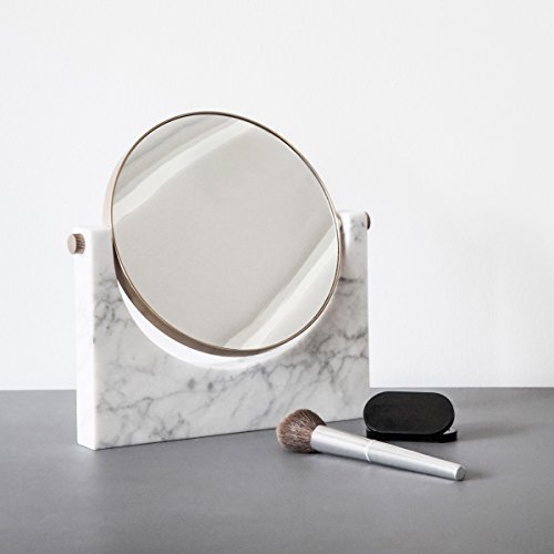 Pepe Marble Mirror, Brass, White 9,5 x 32 x 31,5 - 3
