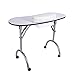 ZJchao Manicure Table Nail Technician Workstation Art Desk with Drawer + Carry Bag + Wrist Rest (White)