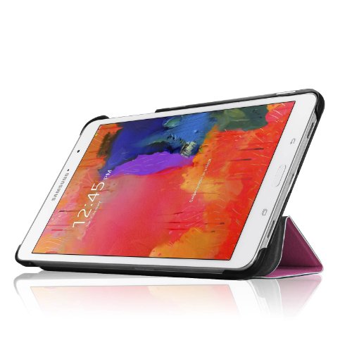 Fintie Samsung Galaxy Tab Pro 8.4 SM-T325 LTE SM-T320 Hülle Case – Ultra Schlank Superleicht Ständer Smart Shell Cover Schutzhülle Etui Tasche mit Auto Schlaf / Wach Funktion, Lila - 4