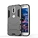 Sdo Ver2Kickstand Mg4P Military Grade Armor With Kick Stand Version 2.0 Back Cover Case For Moto G4 Plus, Metal Grey RS.375.00