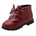 Produktbild Sannysis Winter Warm Martin Schuhe Kinder Kind Baby Mädchen Solide Bowknot Warme Winterschuhe Snowboots Freizeitschuhe Prinzessin Schuhe