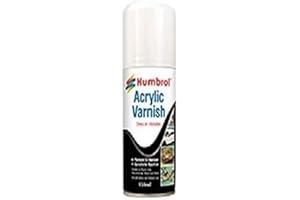 Humbrol Gloss Spray Paint - AD6035 Acrylic No 35 Varnish 150ml - Model Paints for Plastic Kits, Fast-Drying Modelling Paint for Crafting Surfaces Including Plastic, Fabric, Glass, Wood & Metal Models