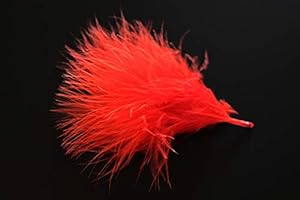 Tigofly 100 pz/lotto 17 Colori Turchia Marabou Sangue Piume Lanose Bugger Streamer Fly Tying Piuma Materiali
