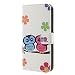 Produktbild Für LG K8 (2017) m200 N/LG LV3 Abdeckung Handy Cover Case Flip Buch Stand Eule Blumen Flowers Eule Eule Owl Glamour Vintage Innenraum Gel Silikon TPU Gummi weicher Verschluss Magnet Magnet Öffnung Geldbörse Schale Schutz Schutzhülle